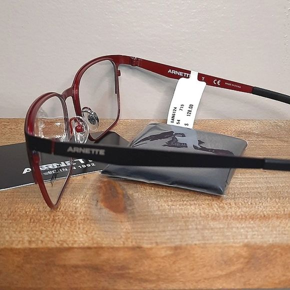 3 PC BUNDLE, prescription-ready eyeglass frame + case/cloth NEW glasses, Metal - Picture 2 of 8